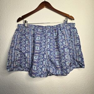 Patagonia Blue Patterned Shorts
